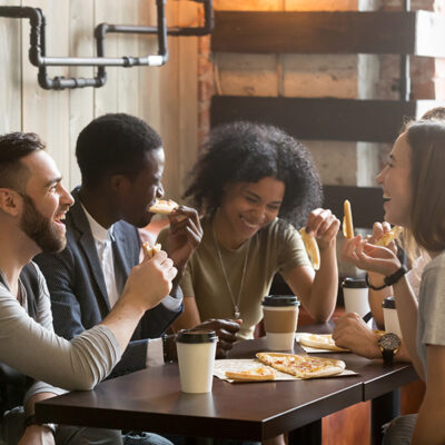 people at a table